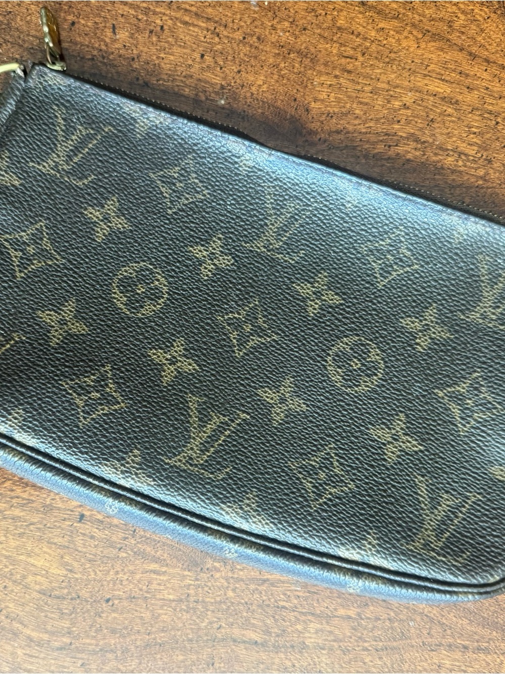 Louis Vuitton Monogram Canvas Cosmetic Pouch in Brown and Tan - Picture 8 of 13